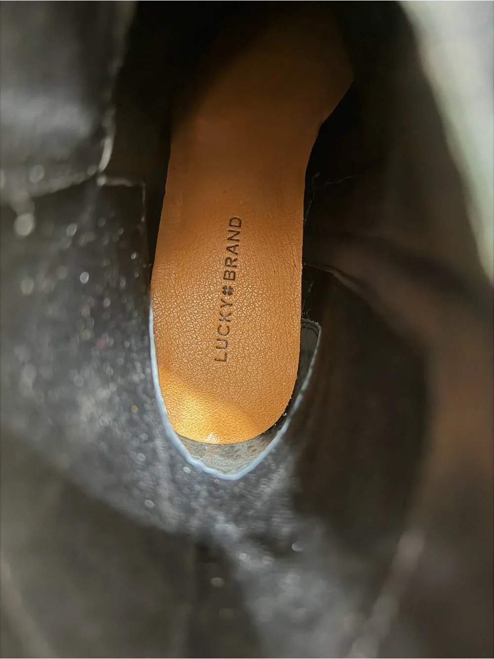 Lucky Brand Black Leather Ankle Buckle Boots Never Worn